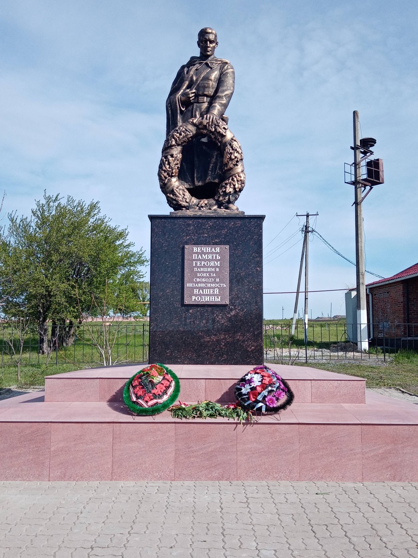 Братская могила советских воинов, погибших в боях с фашистскими захватчиками в 1943 году, с. Новоречье, ул. Центральная